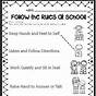 Following Rules Worksheet Kindergarten