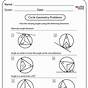 Circles Geometry Worksheet With Answers
