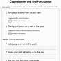 Capitalization And Punctuation Worksheets 4th