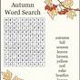 Free Printable Autumn Word Search