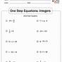 Equations Practice Worksheets