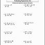 Evaluating Expressions Worksheet 11th Grade