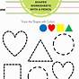 Free Shape Tracing Worksheets
