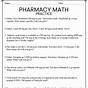 Pharmacy Technician Math Worksheets