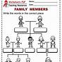 Family Members Matching Worksheet