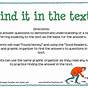Find Text Evidence Worksheets