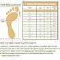 Foot Size Printable Chart