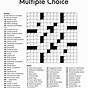 Printable Croosword Puzzles