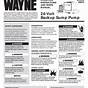 Wayne Esp25 Manual