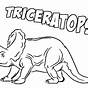 Triceratops Coloring Sheet