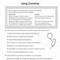 Punctuation Worksheets Commas