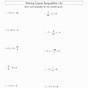 Equations And Inequalities Worksheet