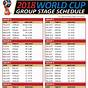 Printable World Cup Schedule Pdf