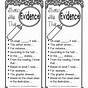 Citing Text Evidence Worksheet