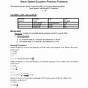 Wave Speed Worksheet Answers