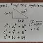 Finding The Hypotenuse Formula