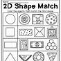 2d Shapes Kindergarten Worksheets