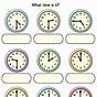 Clock Worksheet Grade 3