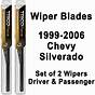 2004 Chevy Silverado Wiper Blade Size