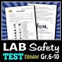 Science Laboratory Safety Test Worksheet Answers