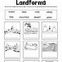 Land And Water Forms Worksheet