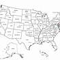 Us Map With State Names Printable