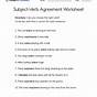 Subject Verb Agreement Worksheet Grade 7 Pdf