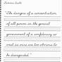 Cursive Paragraphs Worksheet