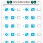Kindergarten Dice Subtraction Worksheet