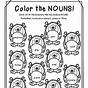 Color The Noun Worksheet