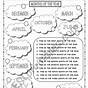 Months Of The Year Worksheet