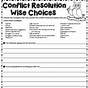 Conflict Resolution Skills For Youth Worksheet