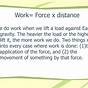 How Are Work Force And Distance Related