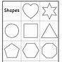 Geometric Shapes Worksheets Kindergarten
