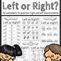Left And Right Kindergarten Worksheet