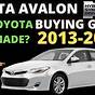 2013 Toyota Avalon Hybrid Battery