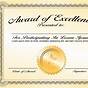 Printable Award Certificate Template