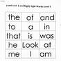 Sight Words Free Printables