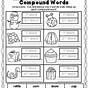 Compound Words Worksheet First Grade