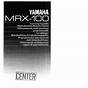 Yamaha Mrx 70 Owner's Manual