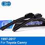 Toyota Camry 2018 Windshield Wiper Size