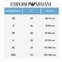 Emporio Armani Size Chart