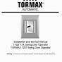Tormax 2201 Programming Manual