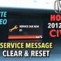 Service Due Soon A123 Honda Civic