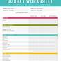Free Printable Budgeting Worksheets