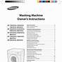 Samsung Washing Machine User Manual Pdf