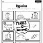 Opposites Worksheets For Preschoolers