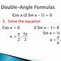 Double Angle Formula Worksheet