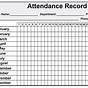 Work Attendance Worksheet