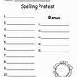 Spelling Worksheet For 2nd Graders